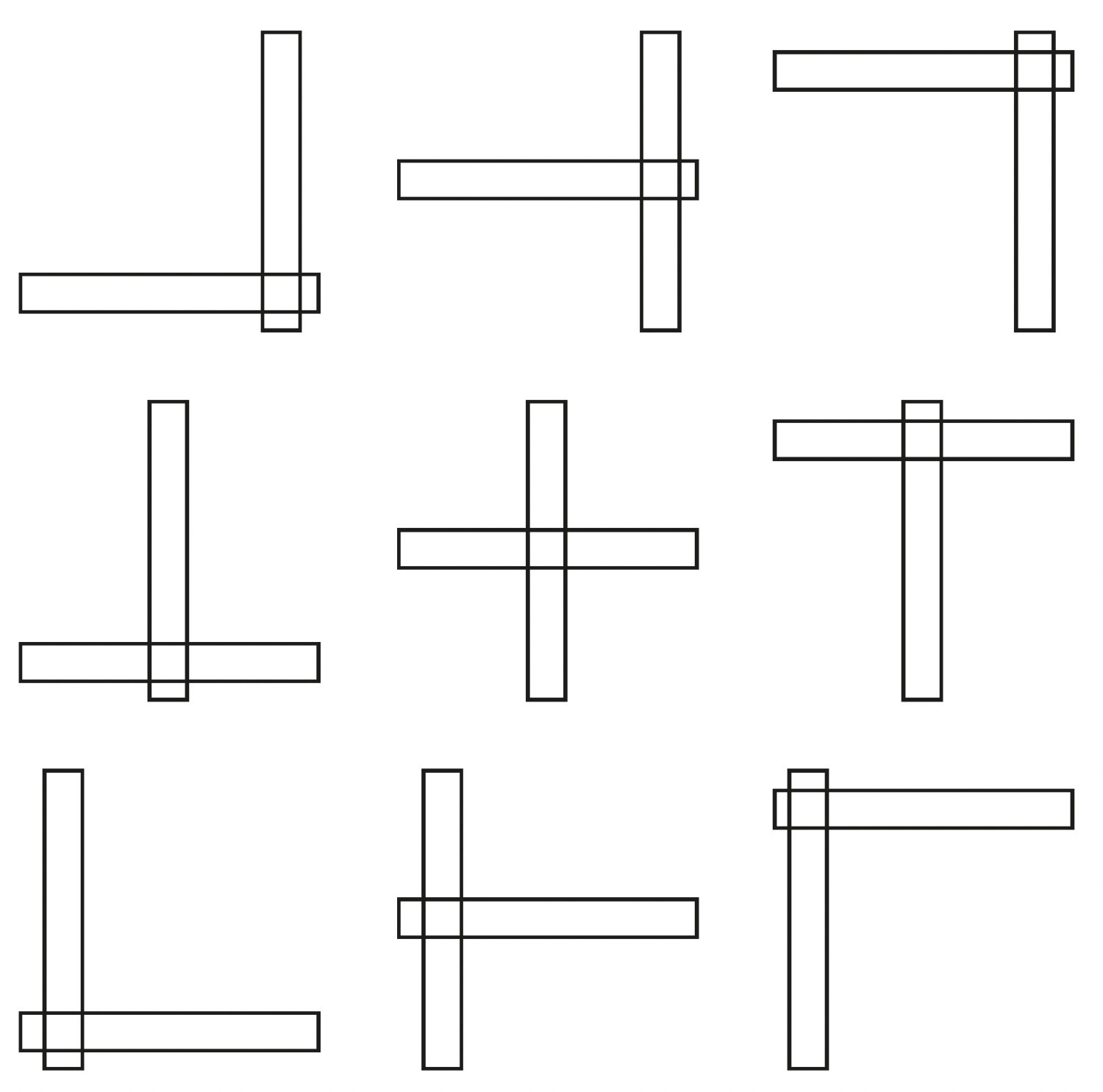 Figur 2: Forskellige balancer mellem designfagligheder. Designskolen Kolding.
