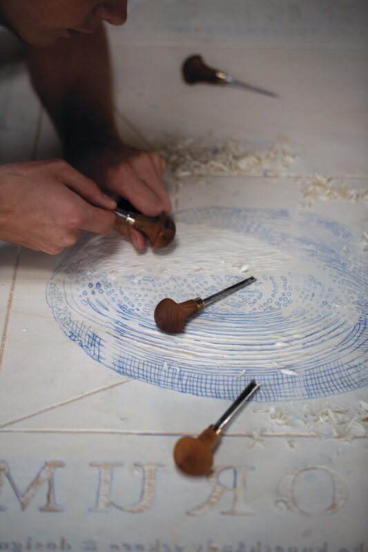 RARIORUM, Udstillingsplakat i proces. Rebecca Uth.